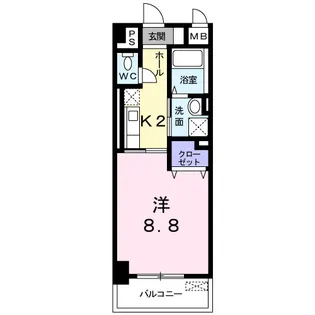 プチラパン【5階】の間取り