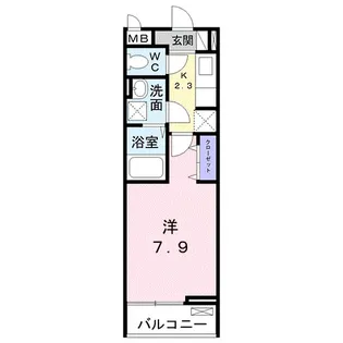 パルフェット島田本町【2階】の間取り