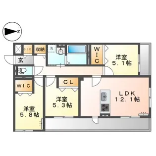 ベラパーシェ【2階】の間取り