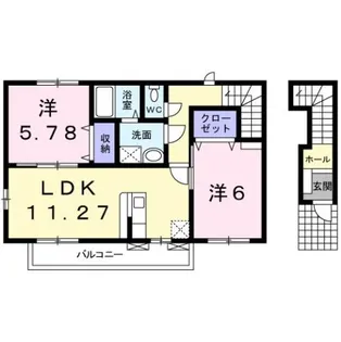 アプローズ【2階】の間取り