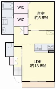 グランソレイユ浜【1階】の間取り