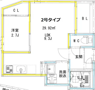 R-smart熊大病院A【3階】の間取り