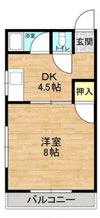 武蔵サンハイツ【202号室】の間取り