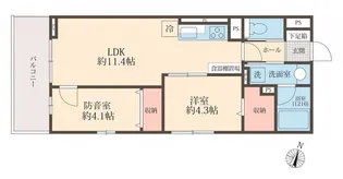 Liberte井草【4階】の間取り