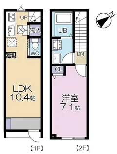 MOK−TERRACE NERIMA Villa【101号室】の間取り