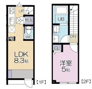 MOK−TERRACE NERIMA Villa【105号室】の間取り