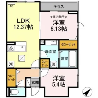 エクセリア早宮【1階】の間取り