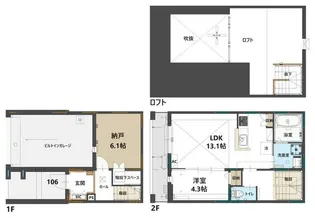 コステッラツィオーネ【105号室】の間取り