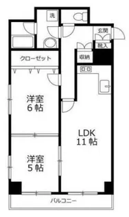 ハイリードセイフウ【6階】の間取り