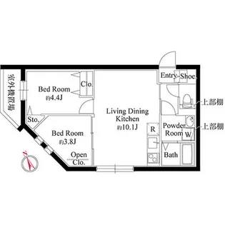 CASA PIAZZA 中野松が丘【3階】の間取り