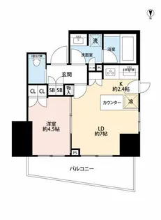 パークホームズ西荻窪グランビュー【3階】の間取り