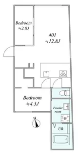 trias154【4階】の間取り