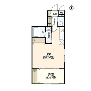 ウェルスクエアイズム高井戸【4階】の間取り