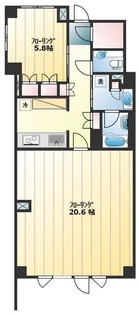 H−スクエア吉祥寺南町【B004号室】の間取り