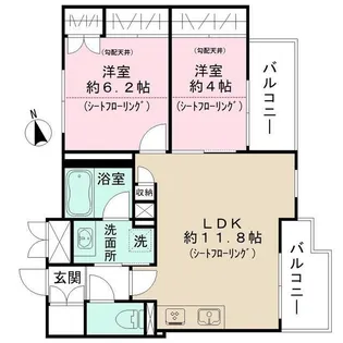 MOCXION杉並下井草【3階】の間取り