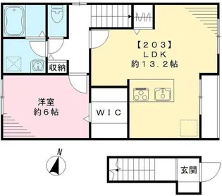 クロッシェ【2階】の間取り