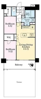 オープンレジデンシア平和台コート【1階】の間取り