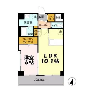 フェアレーンアネックス【2階】の間取り