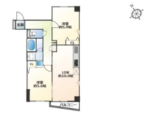 グランビュー北園【4階】の間取り