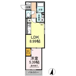 ロイヤルレジデンスⅢ【3階】の間取り