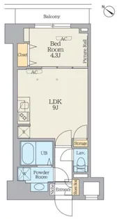 クレストコート江古田【3階】の間取り