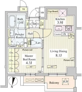 ル・シュクレ永福【5階】の間取り