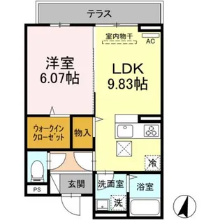 ラリュール豊玉上【1階】の間取り