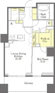 プライムメゾン江古田の杜ウェスト【0419号室】の間取り