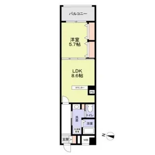 カステッロ石神井公園【3階】の間取り