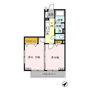 サニーコート【1階】の間取り