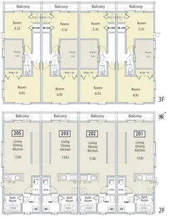 カドチテラス【3階】の間取り