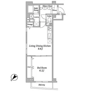 ラクラス下井草【2階】の間取り