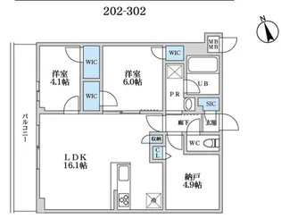 S−RESIDENCE富士見ヶ丘afford【3階】の間取り
