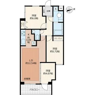 Beverly Homes 豊島園【1階】の間取り