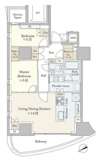 パークコート北青山【3階】の間取り