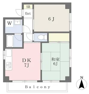 プリメール東武練馬【403号室】の間取り