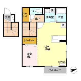 カーサ フェリーチェ【201号室】の間取り