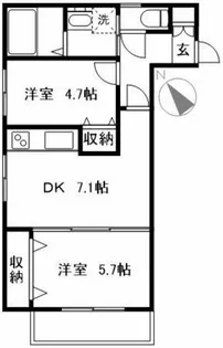 グラン・シャリオ阿佐ヶ谷【103号室】の間取り