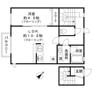 サンハイム井の頭【2階】の間取り