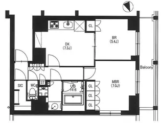 エスティメゾン中野【10階】の間取り