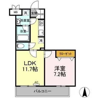 WHITE BIRCH【1階】の間取り