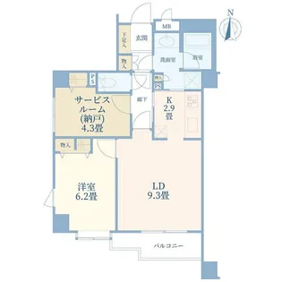 練馬スカイマンション【2階】の間取り