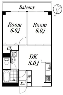 第2小美野マンション【4階】の間取り