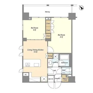 常盤レジデンシア荻窪【7階】の間取り