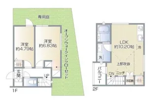 CS GARDEN 吉祥寺【4号室】の間取り