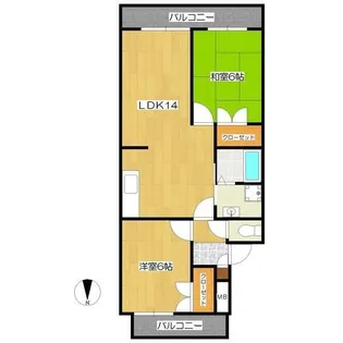 ヴェルデ石神井公園【1階】の間取り