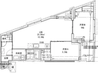 ブランシカ練馬高松【4階】の間取り