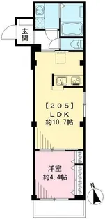 マリポサハウス【2階】の間取り