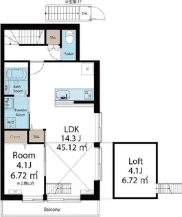 LUX【2階】の間取り