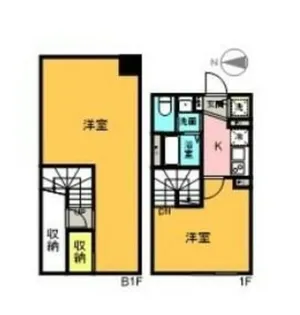 Ailea Nakano【1階】の間取り